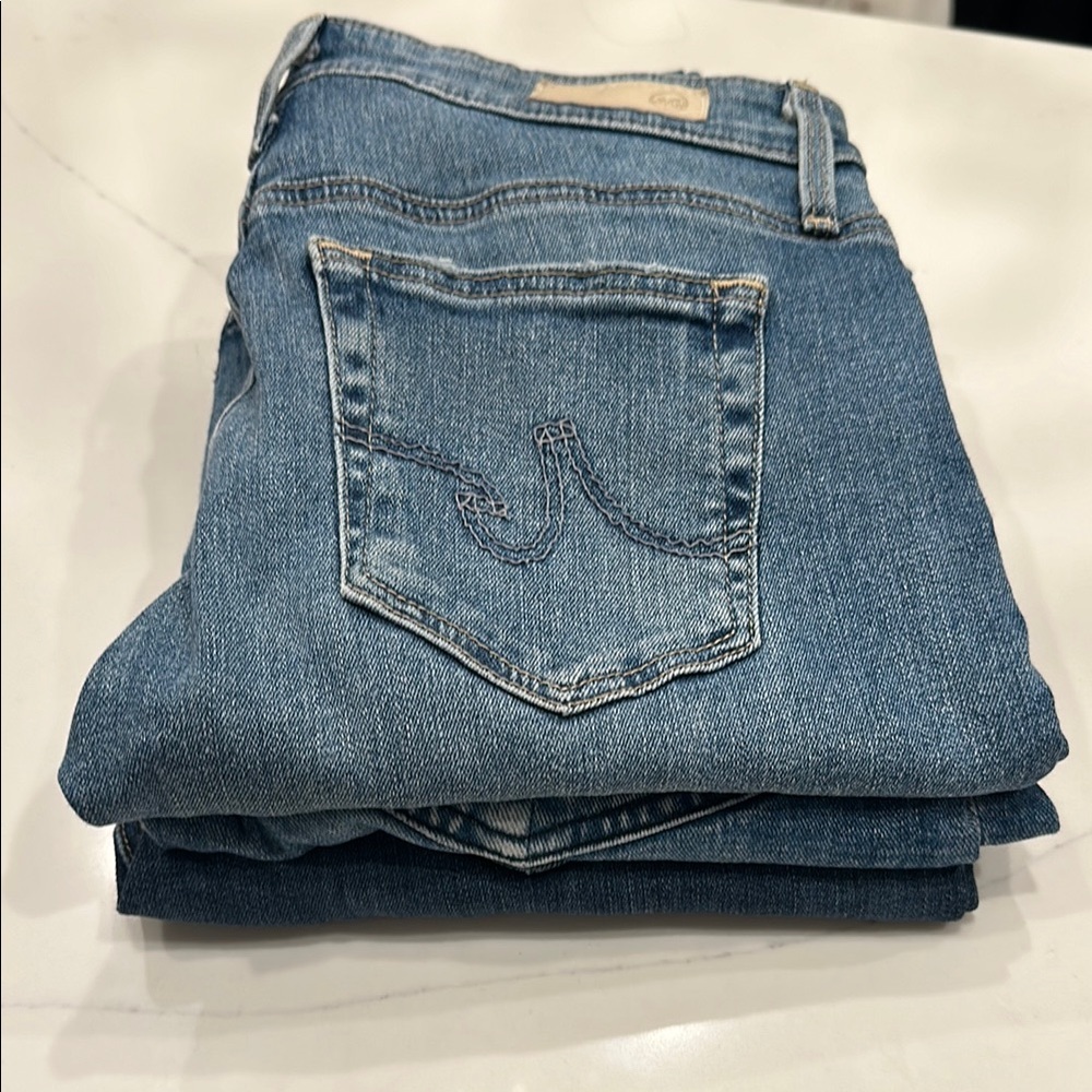 Ag Adriano Goldschmied Blue Skinny Jeans